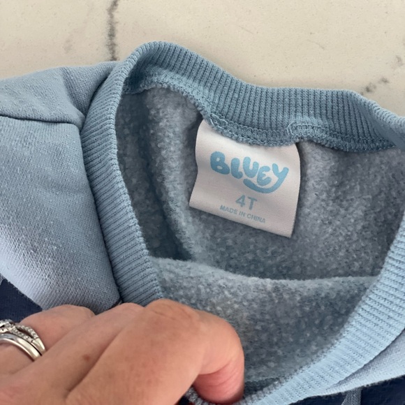 4T BLUEY Sweatshirt + Sweatpants Matching Outfit - Picture 3 of 4